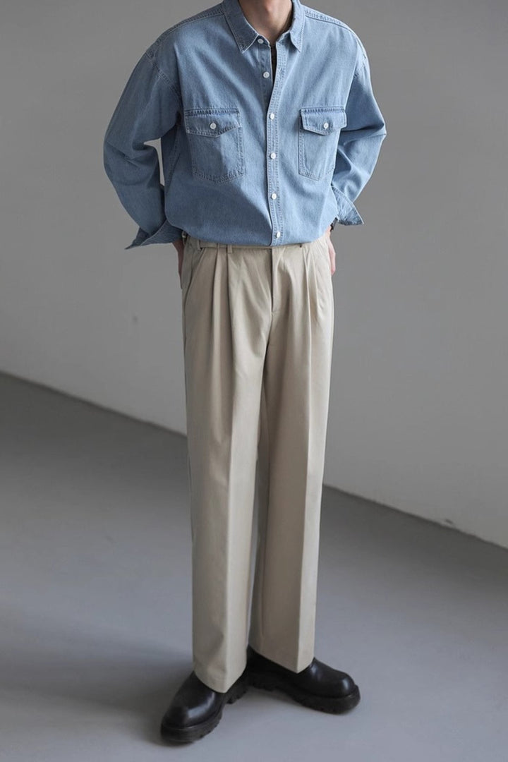 MV Loose Washed Denim Shirt