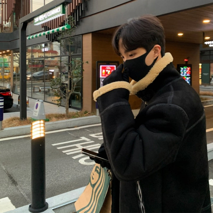 MV Suede Lamb Wool Pilot Jacket