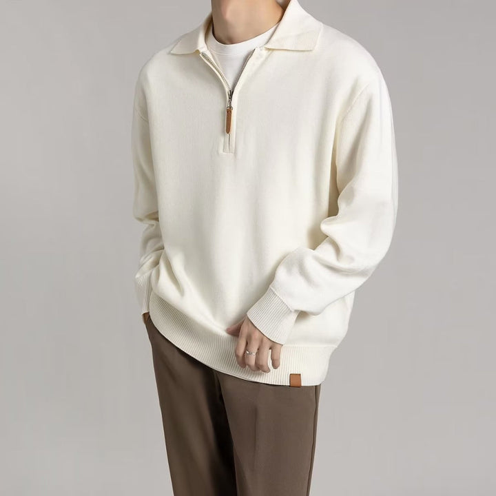 MV Half-Zip Knit Polo Sweater