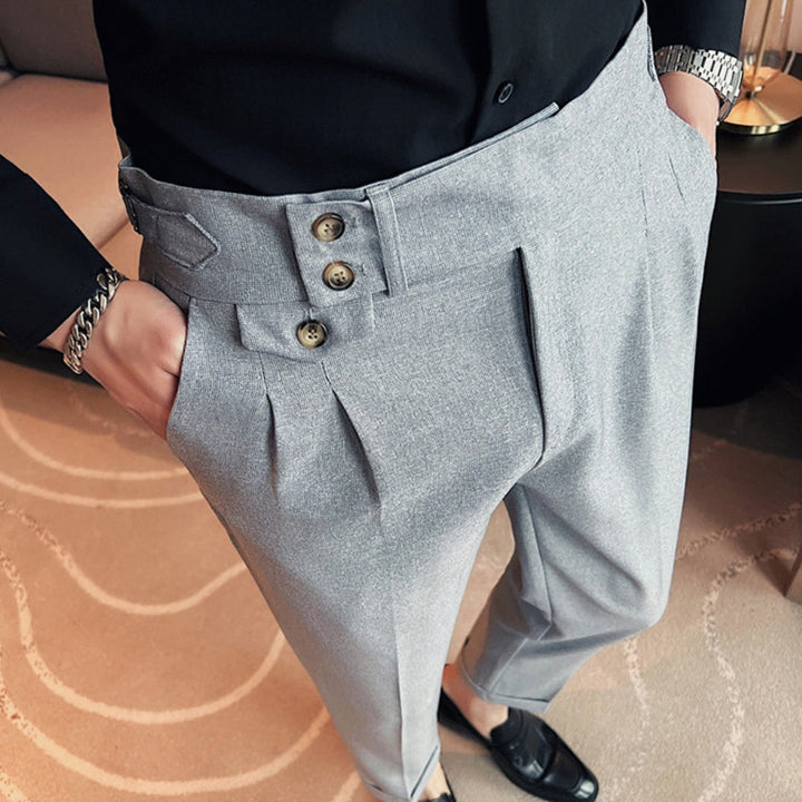 MV High-Waist Naples Straight-Leg Trousers