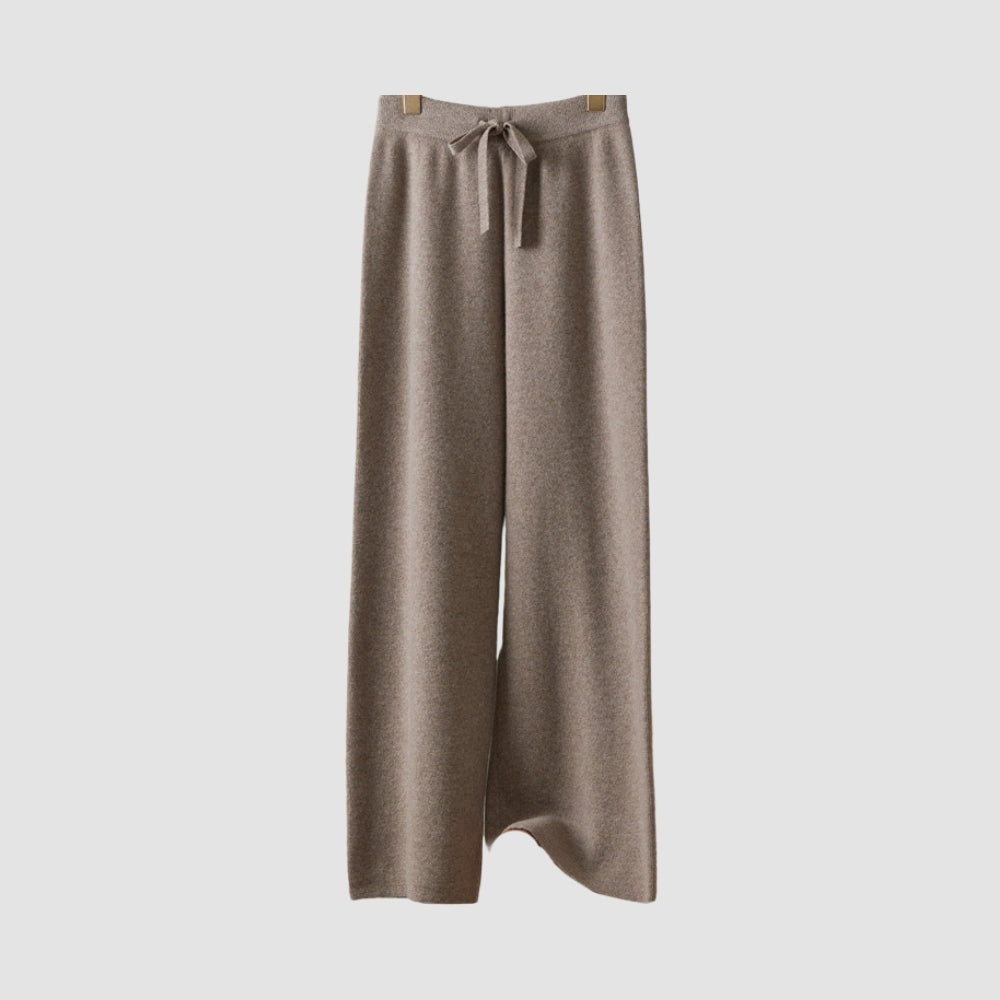 MV 100% Wool Wide-Leg High Waist Pants