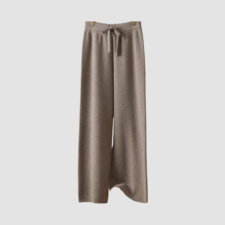 MV 100% Wool Wide-Leg High Waist Pants