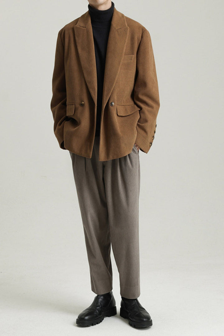 MV Heavy Corduroy Blended Casual Suit Jacket