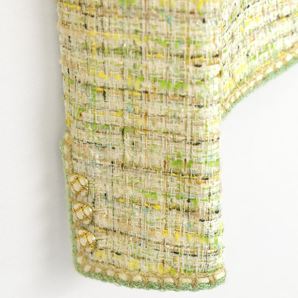 MV Green Chanel-Inspired Breathable Short Jacket