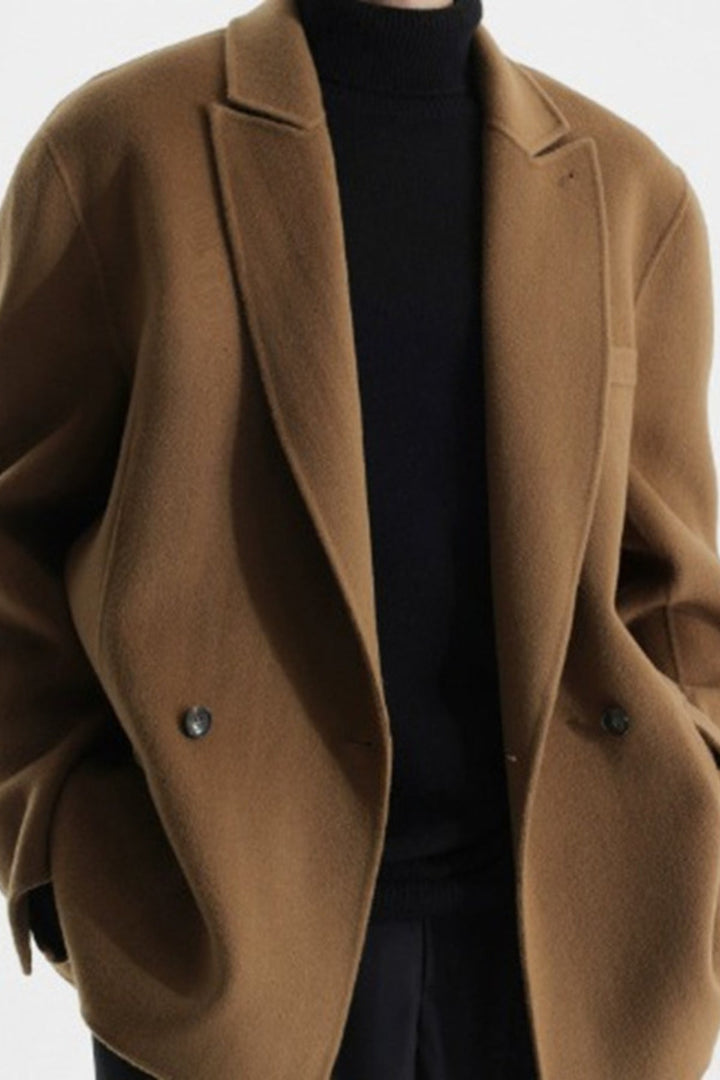 MV Peak Lapel Double-Faced Wool Suit Jacket