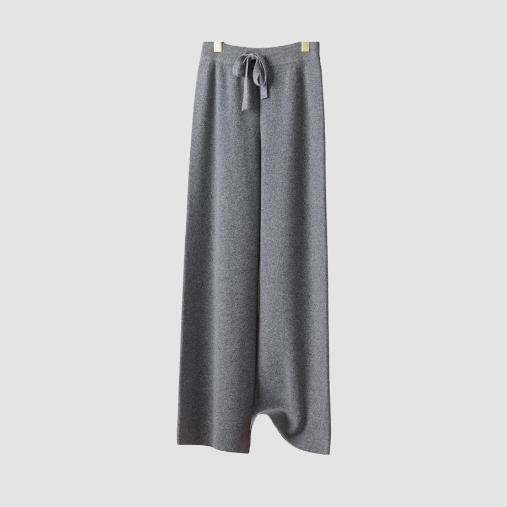 MV 100% Wool Wide-Leg High Waist Pants
