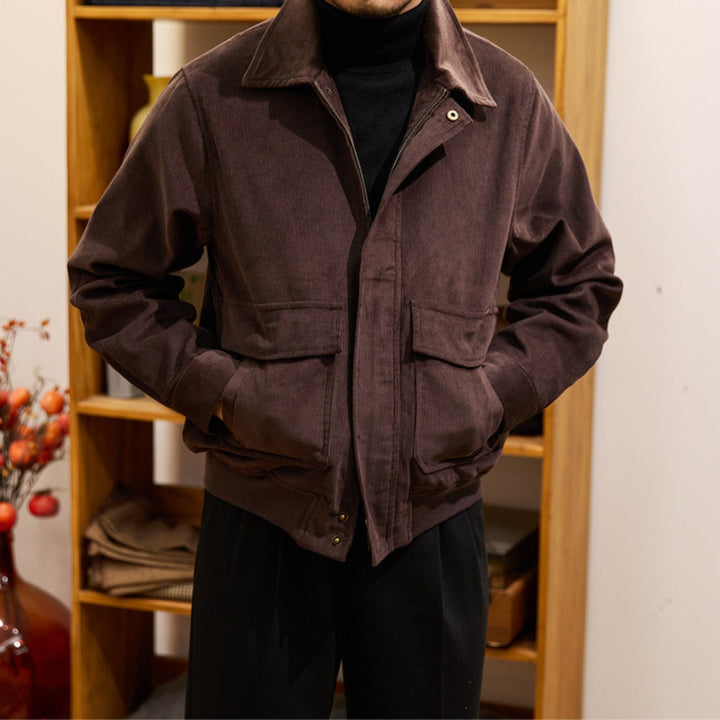 MV Classic Khaki Corduroy Windbreaker Jacket