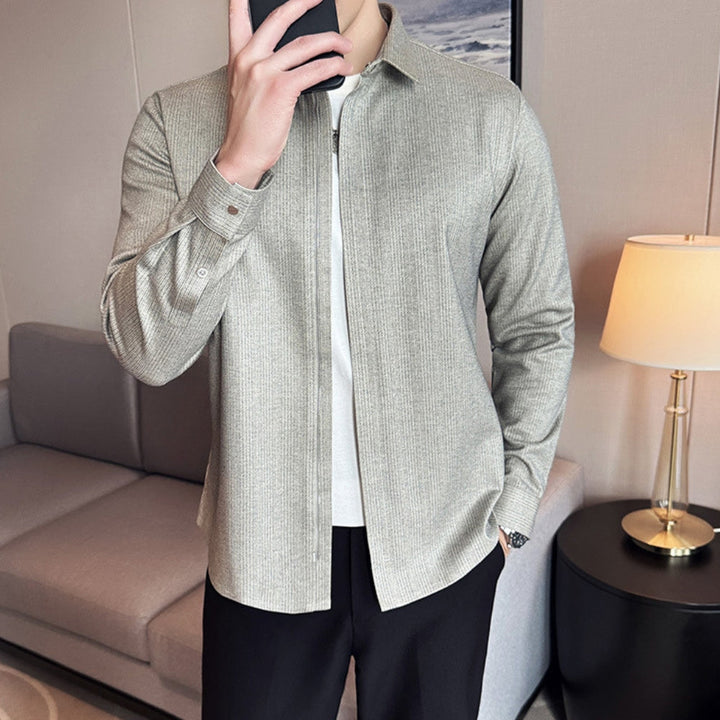 MV Thickened Woolen Zipper Shirt Jacket