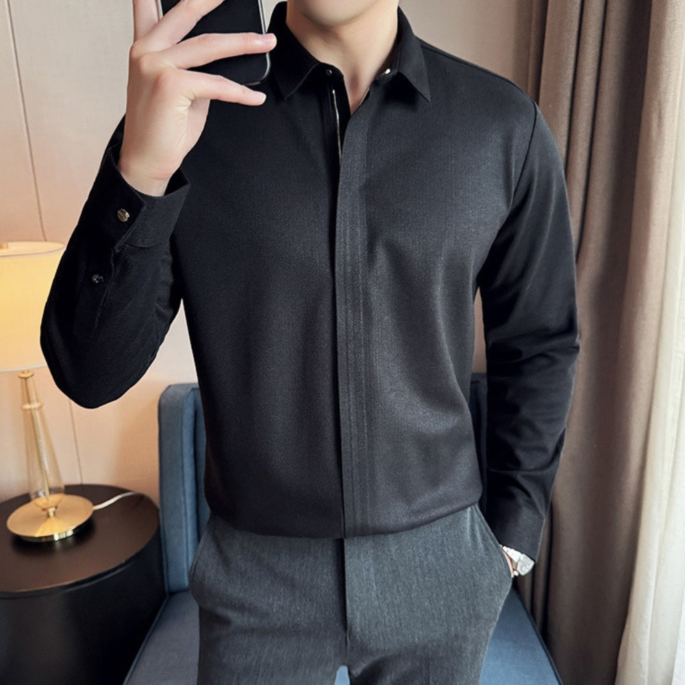 MV Thickened Woolen Zipper Shirt Jacket