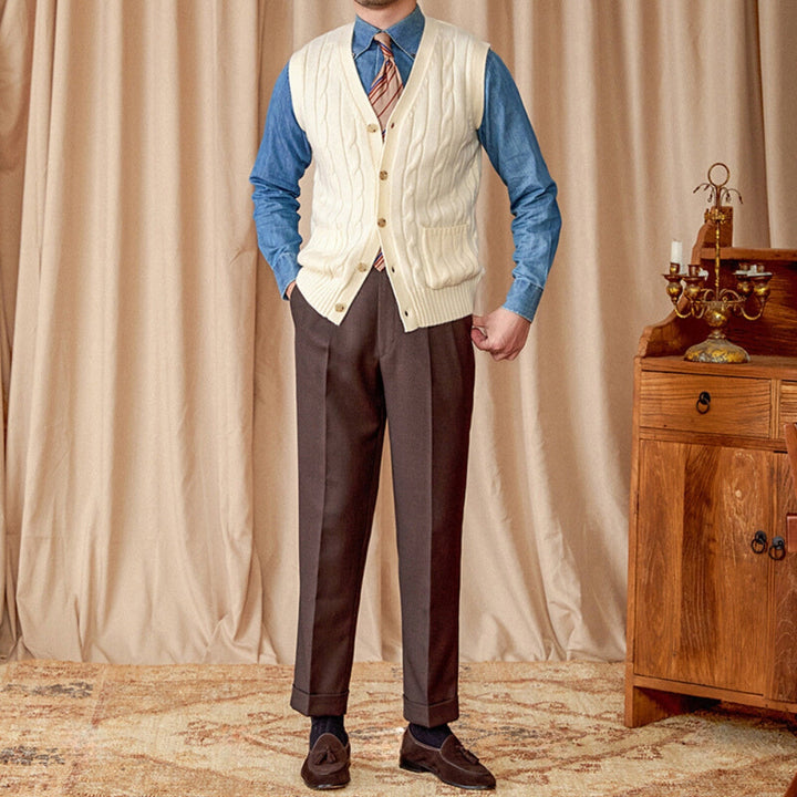 MV Knitted Woolen Vest Cardigan