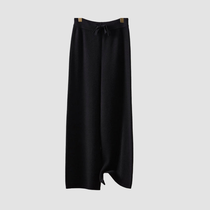 MV 100% Wool Wide-Leg High Waist Pants