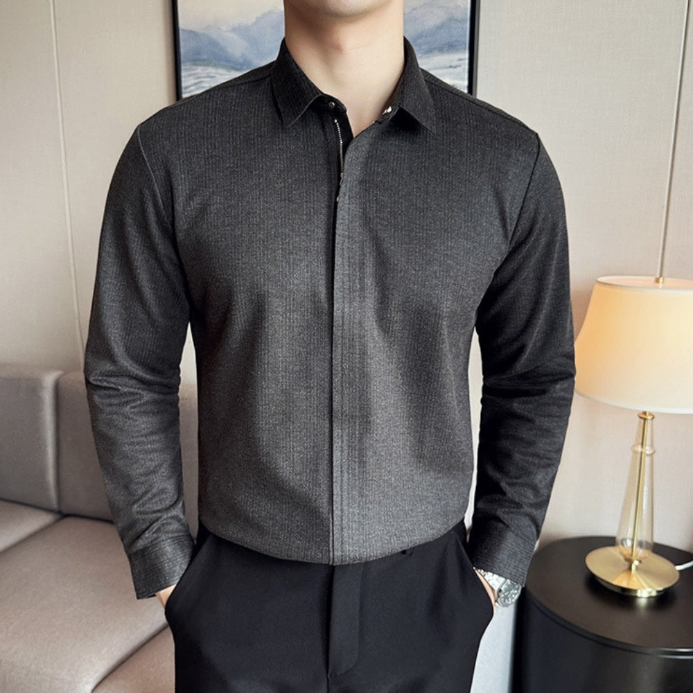 MV Thickened Woolen Zipper Shirt Jacket