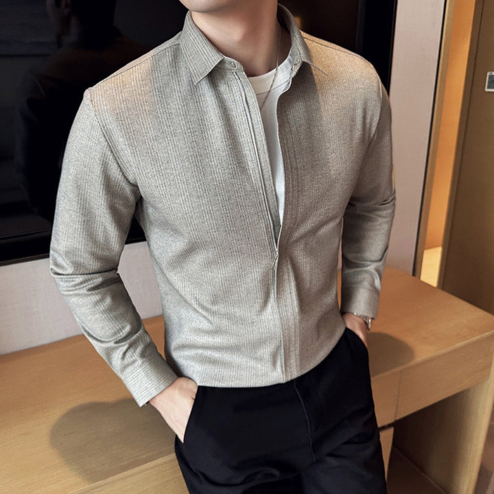 MV Thickened Woolen Zipper Shirt Jacket