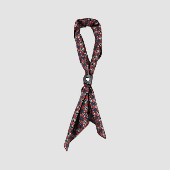 MV Retro Print Silk Scarf