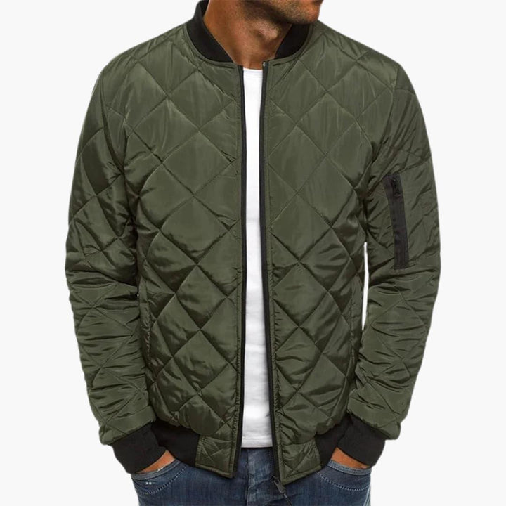 Florian | Bomber Jacket with Diamond Pattern