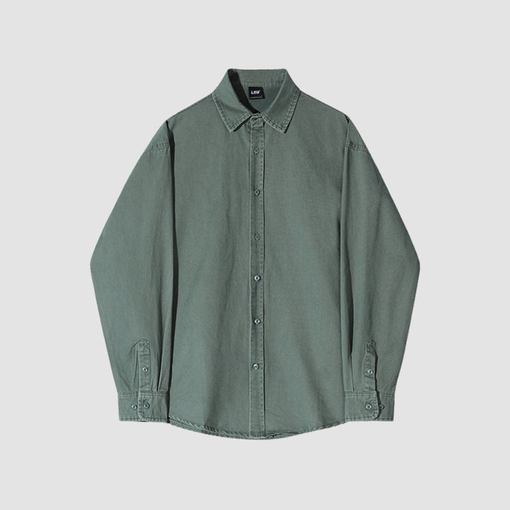 MV Washed Casual Long Sleeve Shirt