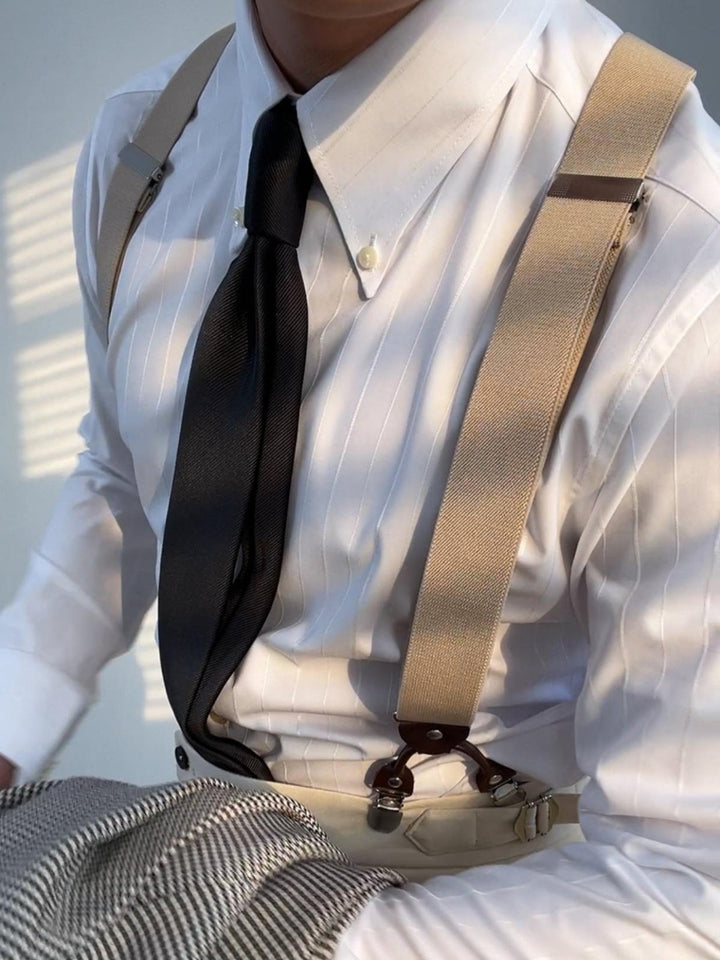 MV Anti Wrinkle Striped Athletic Shirt