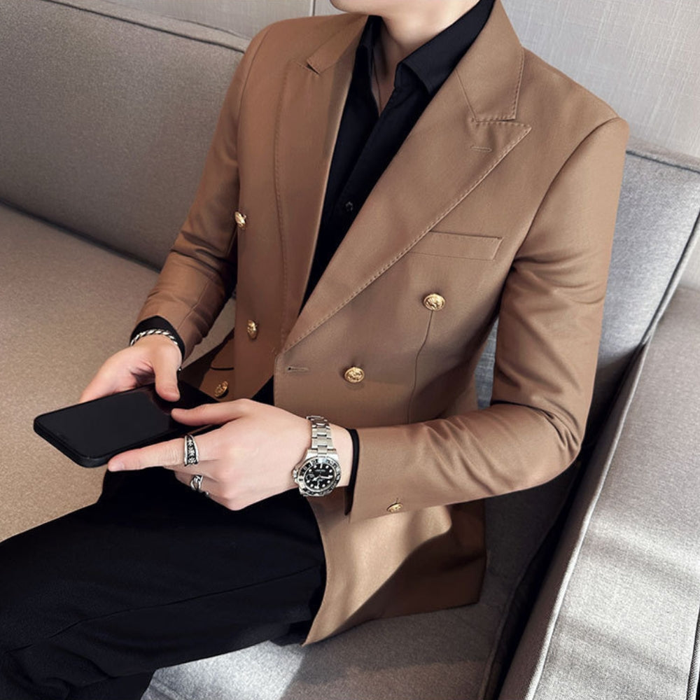 MV Elegant Double-Breasted Suit Jacket