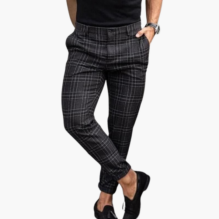 Roy™ | Checkered Chinos for Men