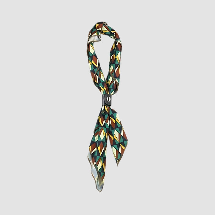 MV Retro Print Silk Scarf
