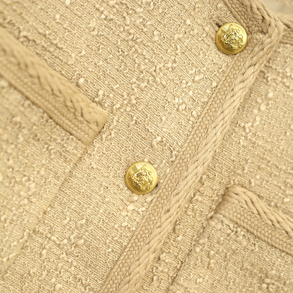 MV Milk Tea Wool Chanel-Inspired Jacket