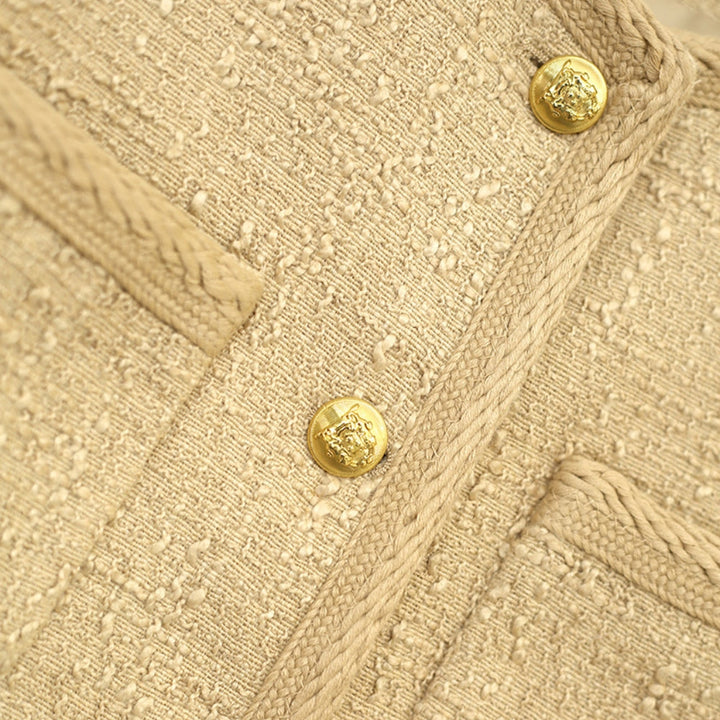 MV Milk Tea Wool Chanel-Inspired Jacket