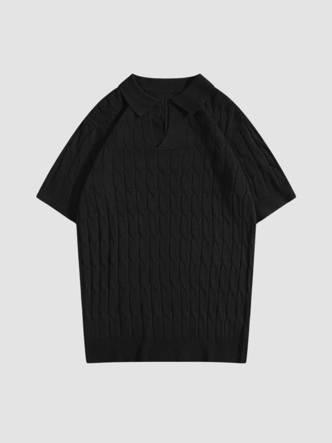 MV Slim-Fit Knitted Polo T-Shirt