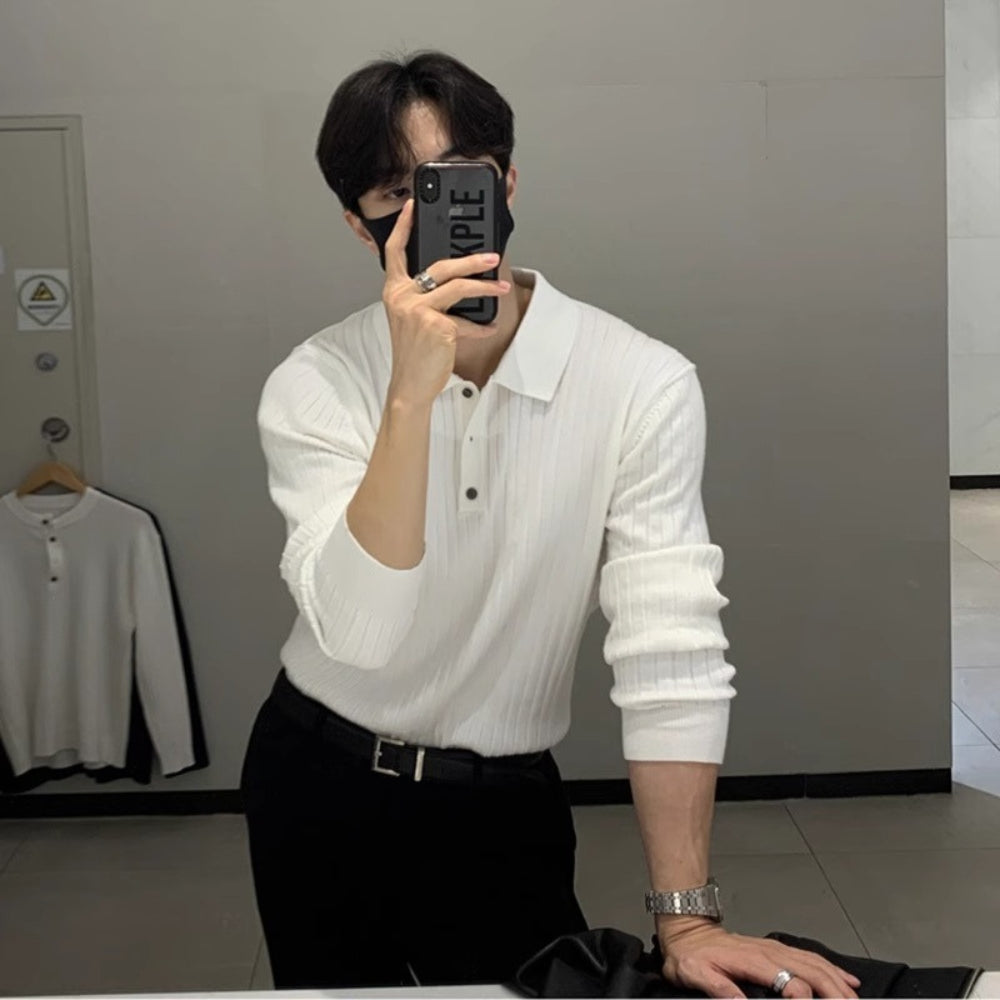 MV Korean-Style Polo Sweater