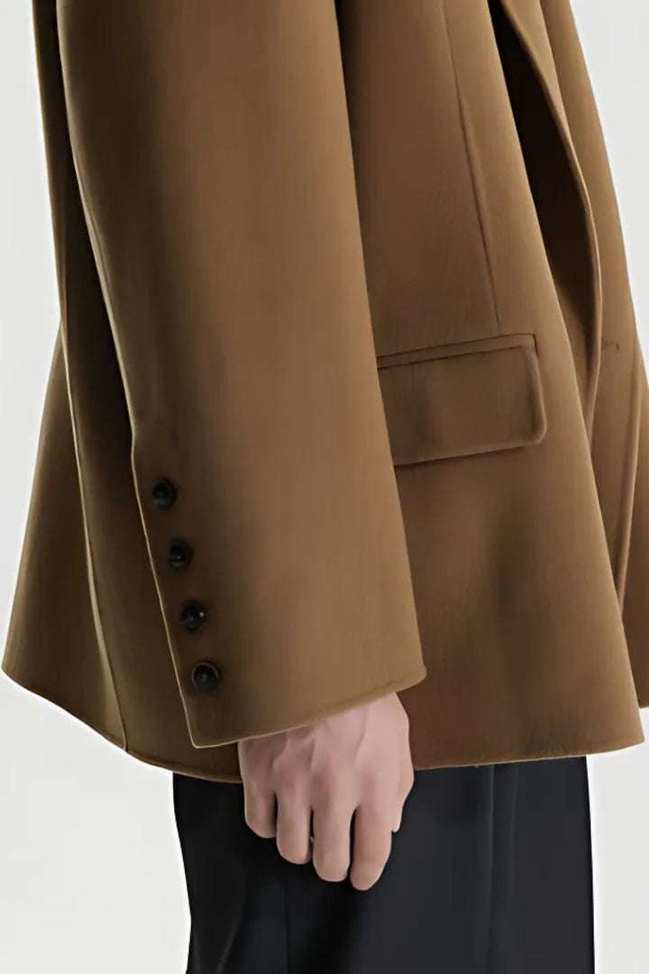 MV Peak Lapel Double-Faced Wool Suit Jacket