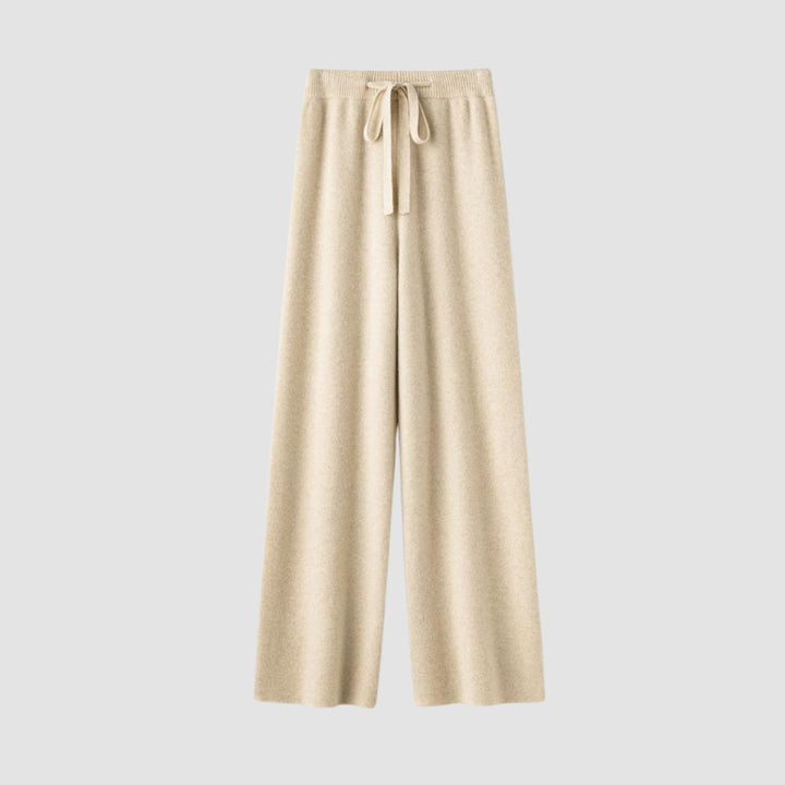 MV 100% Wool Wide-Leg High Waist Pants