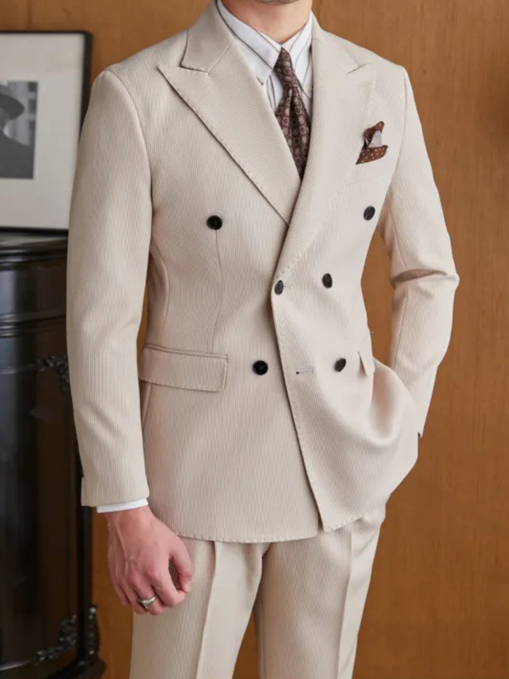 MV Elegant Naples Double-Breasted Suit (Jacket + Trousers set)