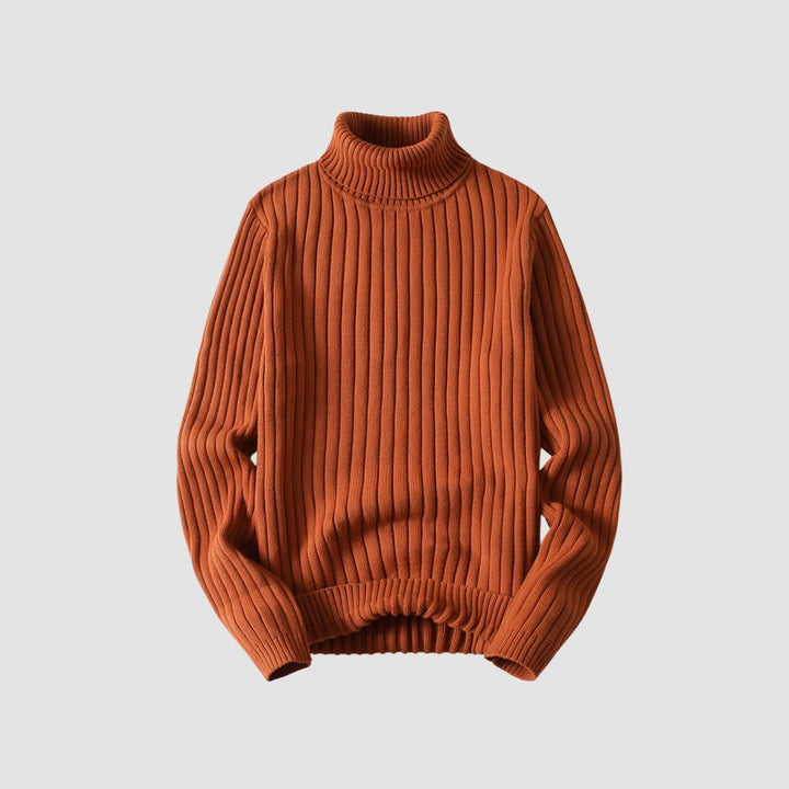 MV Twisted Turtleneck Knit Sweater
