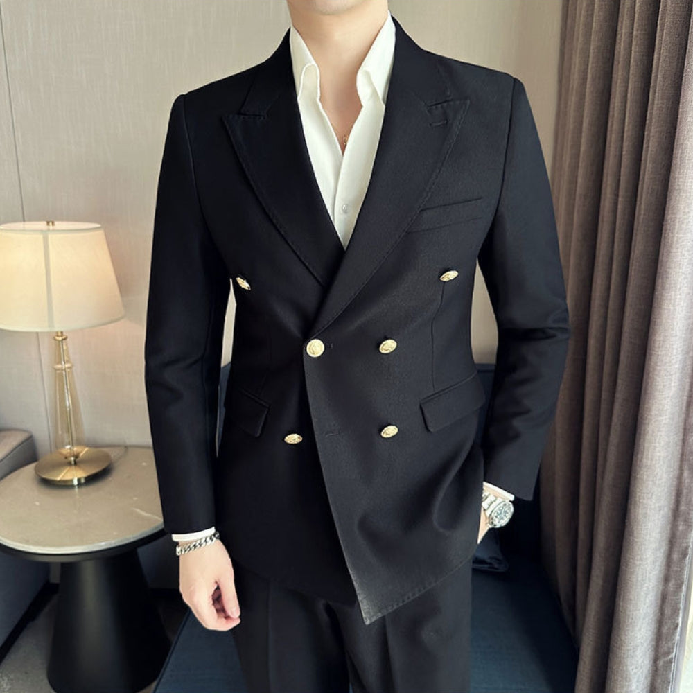MV Elegant Double-Breasted Suit Jacket