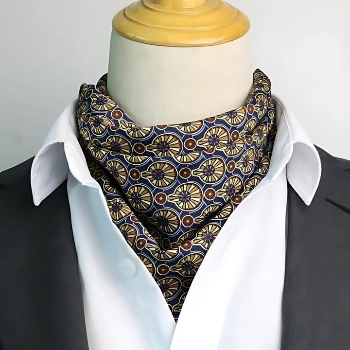MV Retro Print Silk Scarf