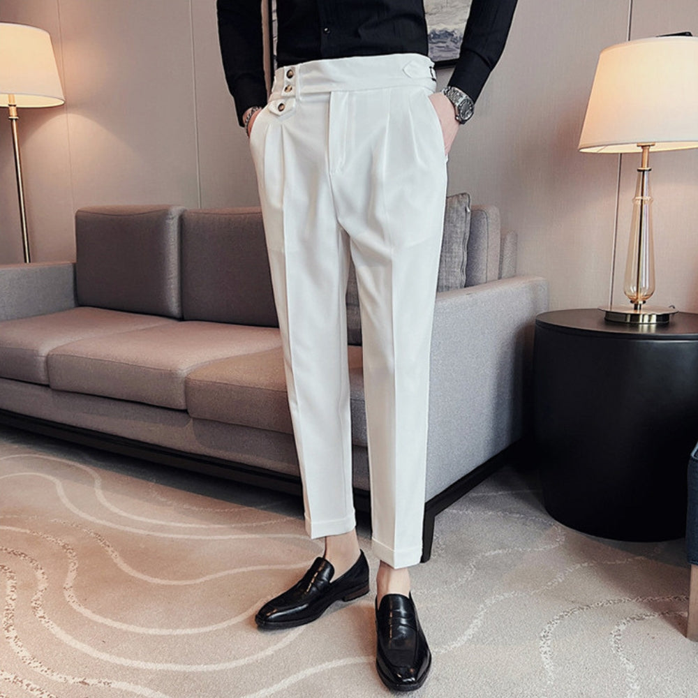 MV High-Waist Naples Straight-Leg Trousers