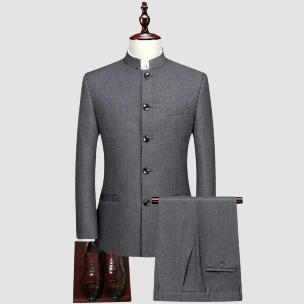 MV Stand-Up Collar Two-Piece Suit