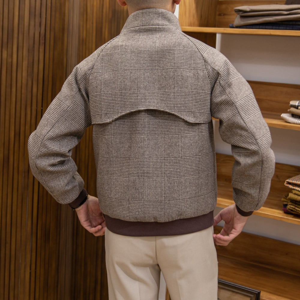 MV Stand Collar Harrington Wool Jacket