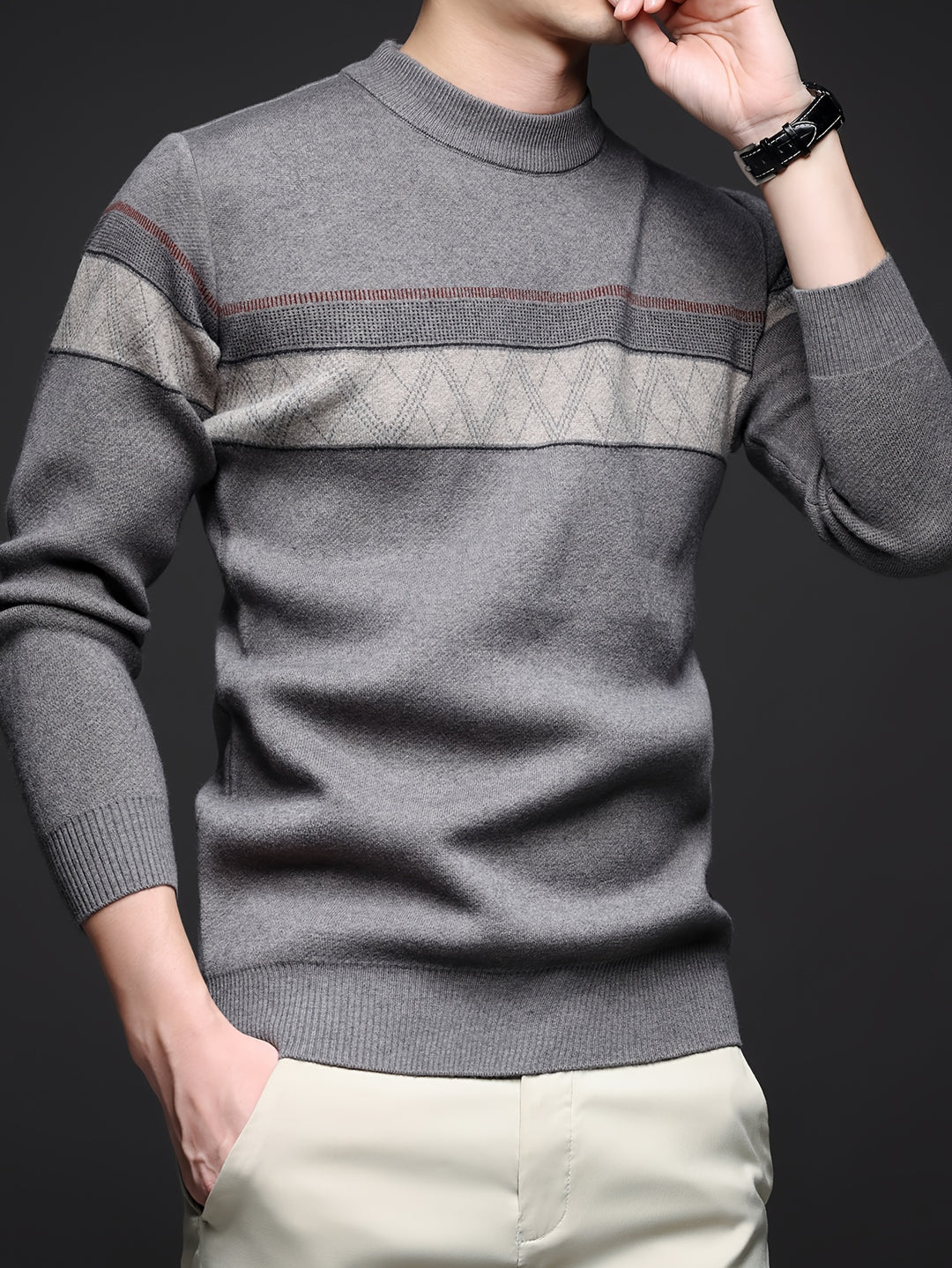 Derrick™ | Soft Knit Striped Pullover