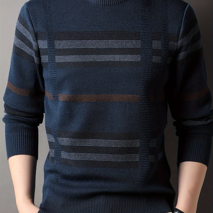 Colton™ | Slim Fit Striped Knit Sweater