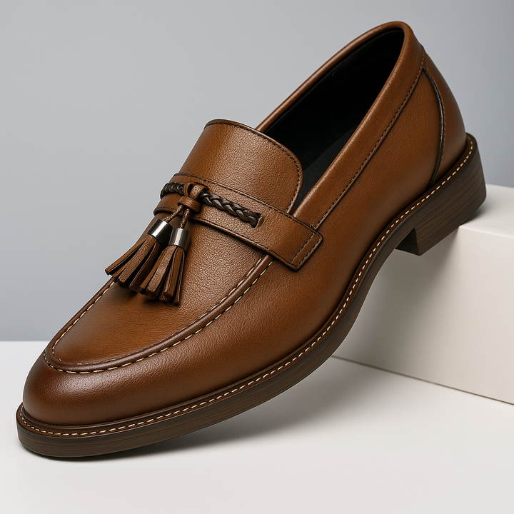 Leather Tassel Loafers