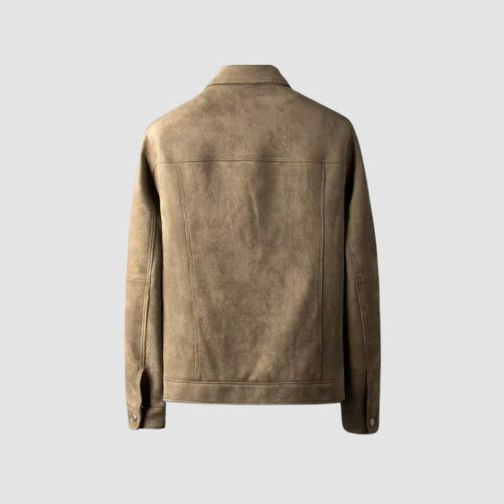 MV Stretch Suede Lapel Jacket