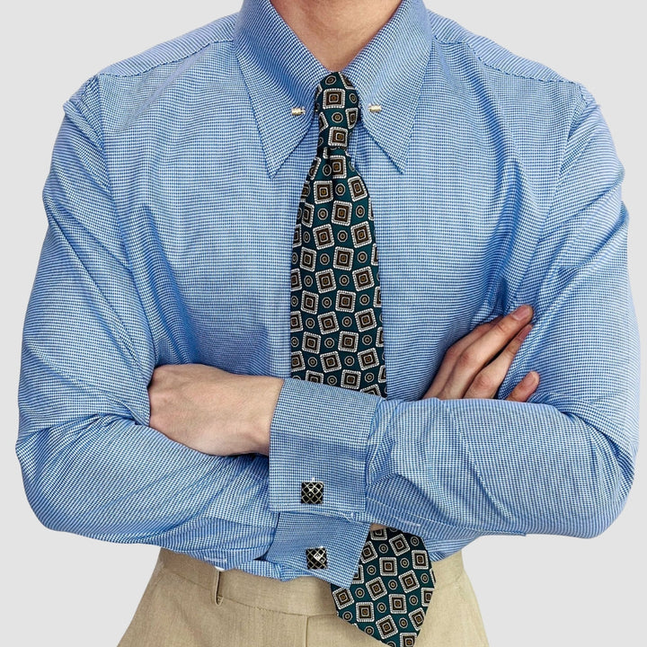 MV Pin Buckle Empire Collar Shirt