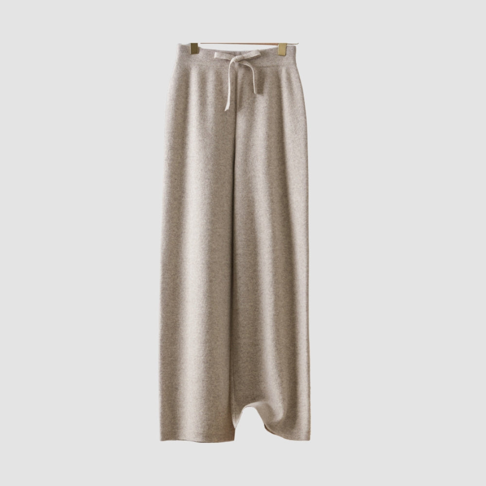 MV 100% Wool Wide-Leg High Waist Pants