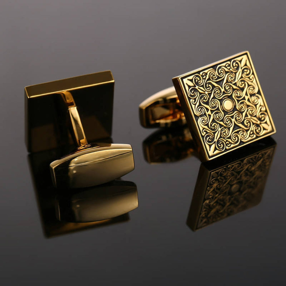 MV Rose Pattern Cufflinks