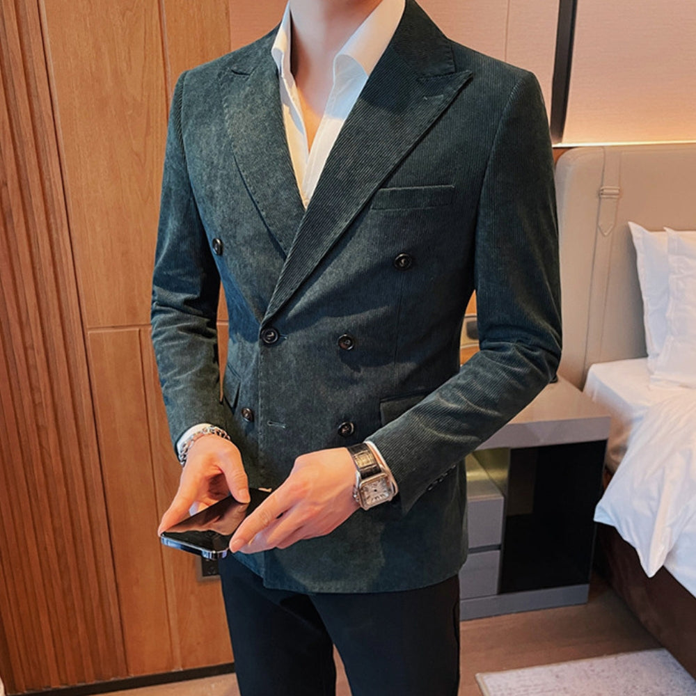 MV Double-Breasted Corduroy Jacket