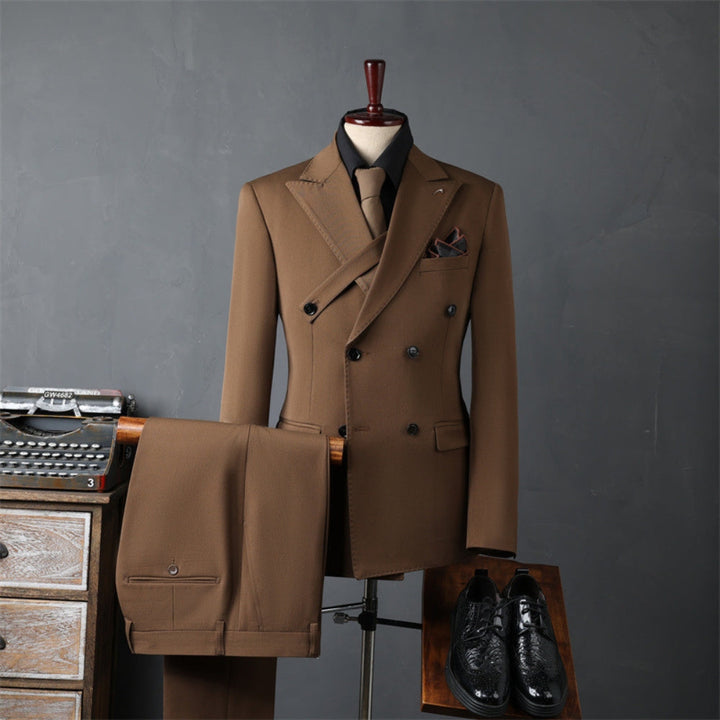 MV Double-Breasted Three-Piece Suit