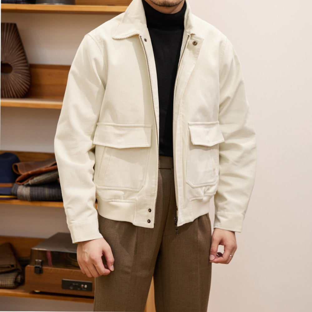 MV Classic Khaki Corduroy Windbreaker Jacket