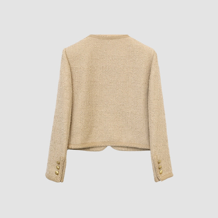 MV Milk Tea Wool Chanel-Inspired Jacket