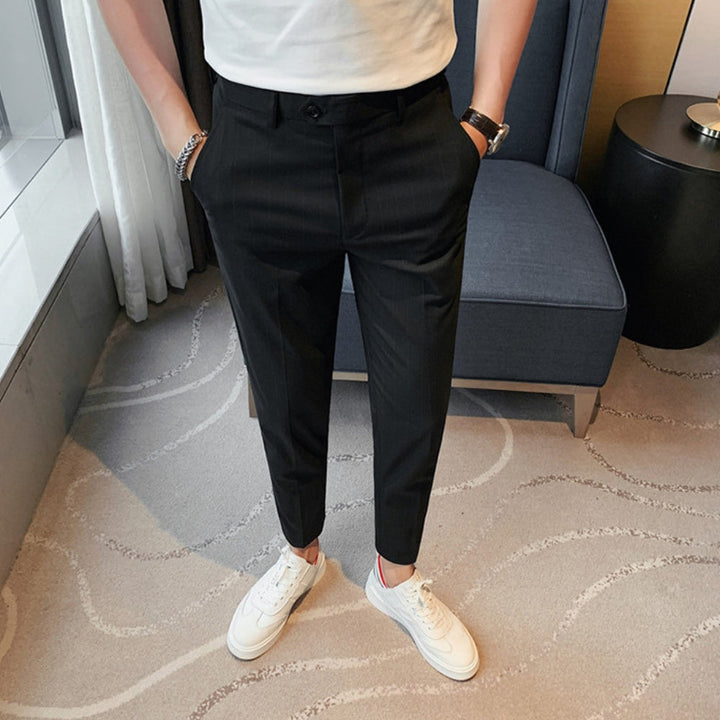 MV Slim-Fit Striped Nine-Point Trousers