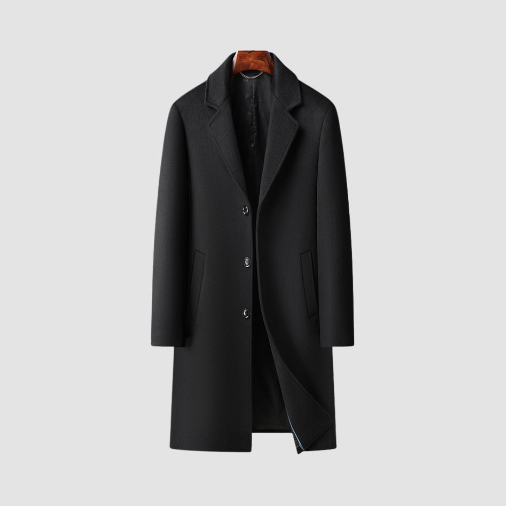 MV Long Suit Collar Wool Coat